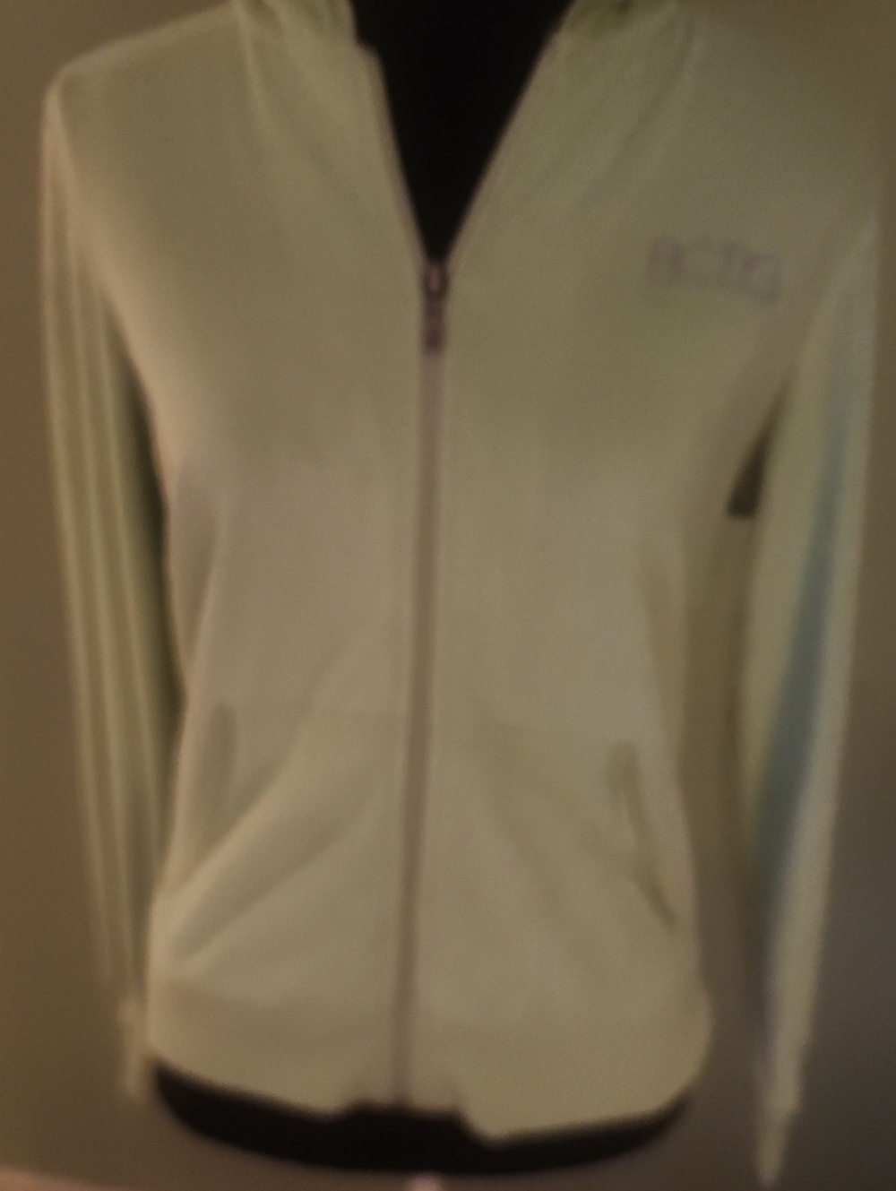 BCBG Light Green Zip-Front Bomber Jacket